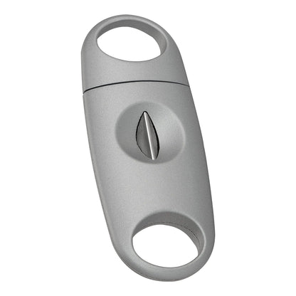 Xikar VX V-Cut V Cutter Cigar Cutter Up to 64 Ring Gauge Razor-Sharp Blade Provides A Clean Cut Every Time Concave Design for Cigar Rest Silver