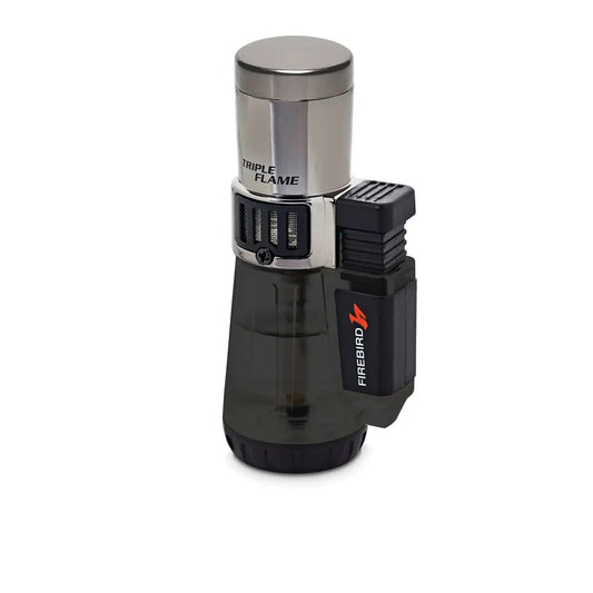 Firebird by Colibri Afterburner Triple Torch Cigar and Cigarette Lighter Warranty Black