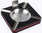 Ashtray w/ Leather Trim & Cutter