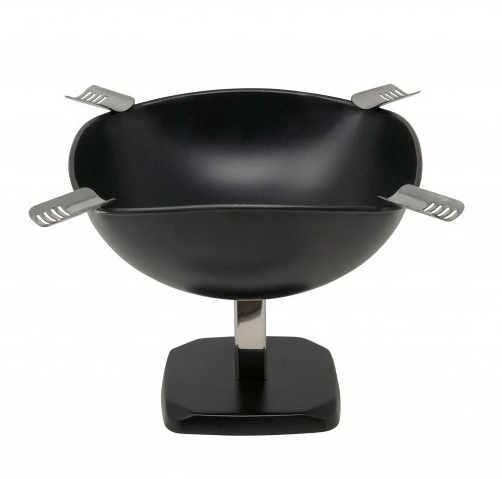 Quadrangle Raised Ashtray (Black Matte)