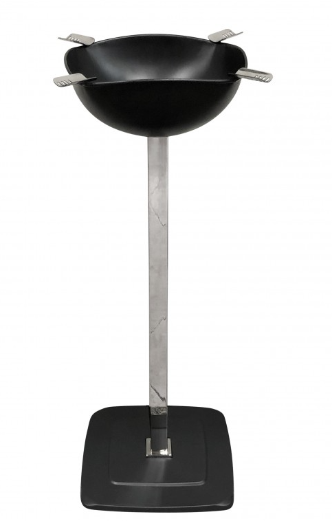 Quadrangle Standing Ashtray (Black Matte)