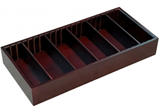 Adjustable Cigar Tray (Dark Mohagany)