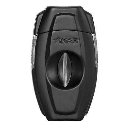 Xikar VX2 Black V-Cut Cigar Cutter with Stainless Steel Blades & Secure Lock Clips up to 70 Ring Gauge Cigars | 64 RG Bowl Spring-Loaded Deep V-Cut Cigar Snipper | Cigar Accessories for Aficionados