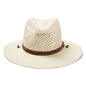 Stetson Mens Stetson Airway Vented Panama Straw Hat Natural Medium