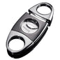 Cigar Cutter Guillotine Stainless Steel Double Blade 23mm Max. Cigar Diameter Guillotine Cigar Cutter (Gun Color)
